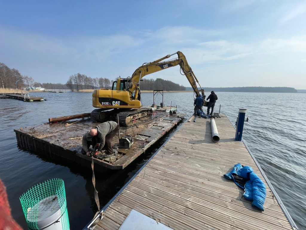 mragowo pomost drewniany