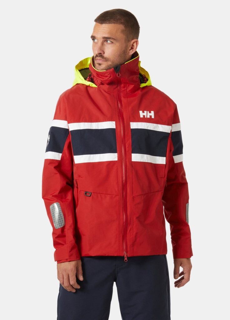 men's salt original sailing jacket red